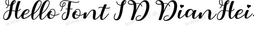 HelloFont ID DianHei字体转换
